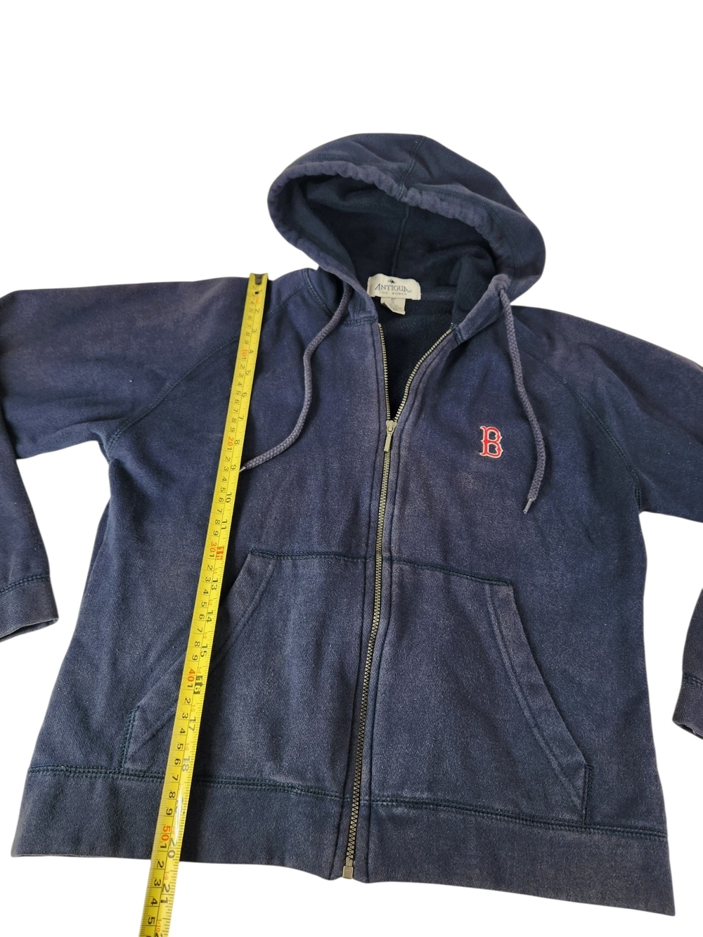 Antigua Boston Red Sox Women’s Small XS Full Zip Hoodie Faded Navy MLB Baseball - Picture 12 of 13